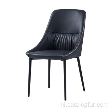 आधुनिक बेज रंग का कपड़ा भूरा एल्यूमीनियम ट्यूबलर नक़ल लकड़ी की स्टैकिंग डाइनिंग कुर्सी नरम कुशन के साथ असबाबवाला